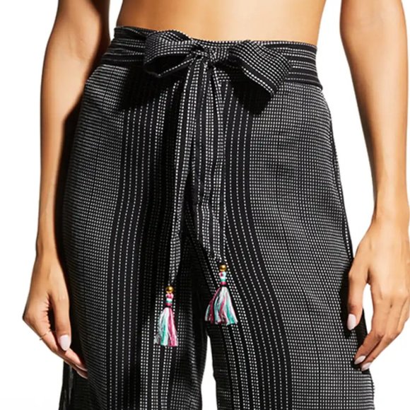 TRINA TURK $162 NWT Verona Side Slit Swim Wide Leg Cover-Up Pants - Picture 11 of 13